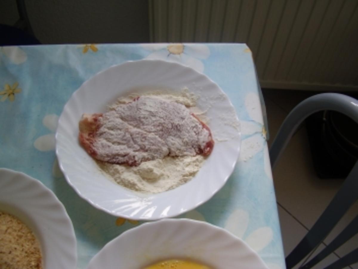 Schnitzel - Spargel - helle Soße mit Salzkartoffeln - Rezept - Bild Nr. 4