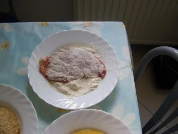 Schnitzel - Spargel - helle Soße mit Salzkartoffeln - Rezept - Bild Nr. 4