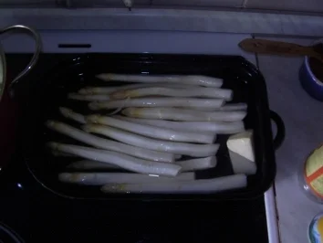 Schnitzel - Spargel - helle Soße mit Salzkartoffeln - Rezept - Bild Nr. 8