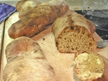 Rezept: Ciabatta Italienische Weissbrote Ciabatta Italienische Weissbrote - Rezept