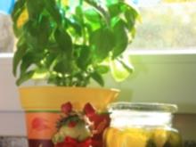 Eingelegter Feta mit Basilikum und getrockneten Tomaten - Rezept