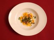 Clementinensalat mit Mandeln und Schokospänen - Rezept