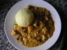 puten mango curry mit reis - Rezept