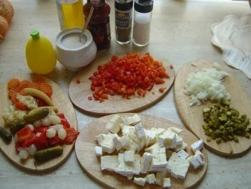 Rezept: Camenbert-Salat Bild Nr. 3 Camenbert-Salat - Rezept - Bild Nr. 3