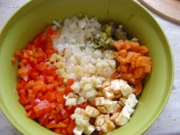 Rezept: Camenbert-Salat Bild Nr. 5 Camenbert-Salat - Rezept - Bild Nr. 5