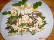 Spargelsalat mit Eier - Vinaigrette - Rezept