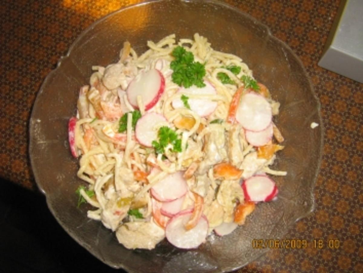 Spaghetti-Zitronen-Fleisch-Salat - Rezept
