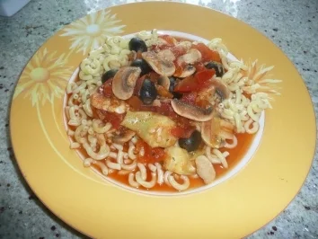 Rezept: Tomatensoße mit Champignonons Tomatensoße mit Champignonons - Rezept