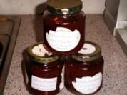 Erdbeer-Rhabarber-Marmelade mit Schwips - Rezept