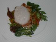 Tunfisch auf Pistazienpüree mit Tomatenmarmelade und Ingwerschaum - Rezept