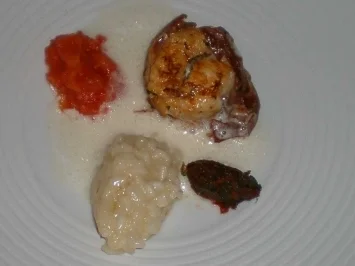 Seeteufel mit getrockneten Tomaten an Limettenrisotto - Rezept