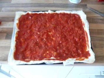 Grüner Spargel Pizza - Rezept