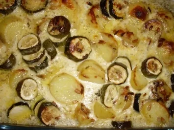 Gemüsegratin-Beilagen zu Fisch oder Fleisch. - Rezept