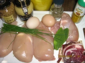 Salbeihähnchen mit Schinken unter einer Senfkruste - Rezept - Bild Nr. 2