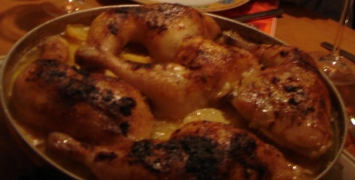 Bilder für Arabisches Knoblauch-Zitrone-Hähnchen mit Kartoffeln - Rezept