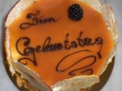 Honig Creme Torte mit Karamel - Rezept