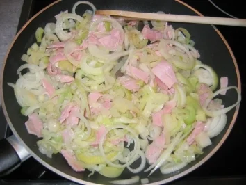 Schinken-Lauch-Quiche - Rezept - Bild Nr. 3