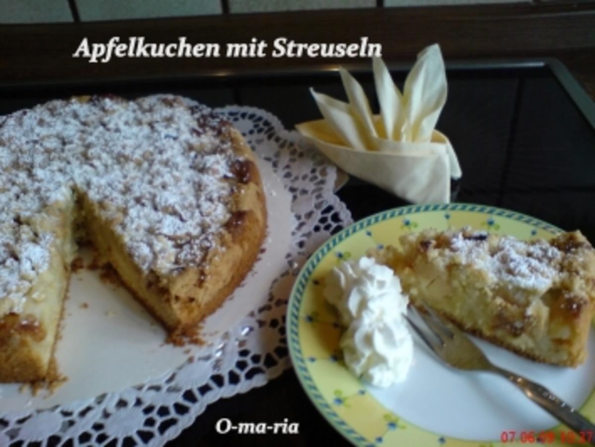 Kuchen  Apfelkuchen mit Streuseln - Rezept