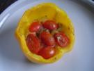 Ofenpaprika mit Schafskäsefüllung - Rezept
