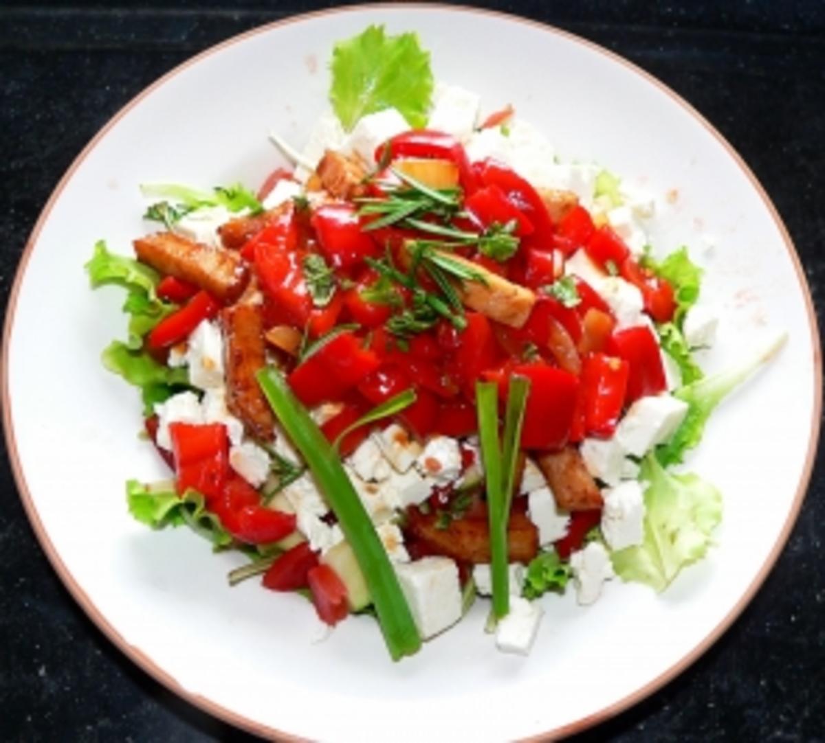 Mediterrane Partner-Salat - Mit verschiedene Gusto - Rezept - Bild Nr. 4