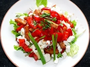 Mediterrane Partner-Salat - Mit verschiedene Gusto - Rezept - Bild Nr. 4