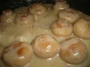 CHAMPIGNONS in Schinkenrahm - Rezept