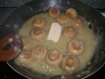 CHAMPIGNONS in Schinkenrahm - Rezept - Bild Nr. 3