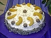 Giotto Nusstorte mit Pfirsichen - Rezept - Bild Nr. 2