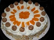 Giotto Nusstorte mit Pfirsichen - Rezept