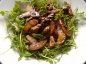 Salat von Rucola,Apfel und Kalbsleber - Rezept