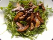 Salat von Rucola,Apfel und Kalbsleber - Rezept