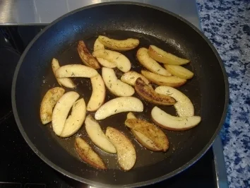 Salat von Rucola,Apfel und Kalbsleber - Rezept - Bild Nr. 2