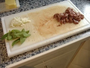 Salat von Rucola,Apfel und Kalbsleber - Rezept - Bild Nr. 3