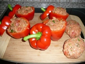 Paprikaschoten lecker gefüllt - Rezept - Bild Nr. 4
