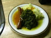 Grünkohl,Bauernbratwurst,Pürree - Rezept