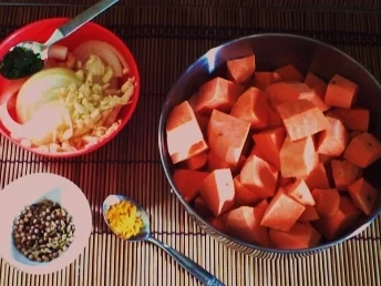 Cremige Süßkartoffelsuppe – indian Style - Rezept - Bild Nr. 3