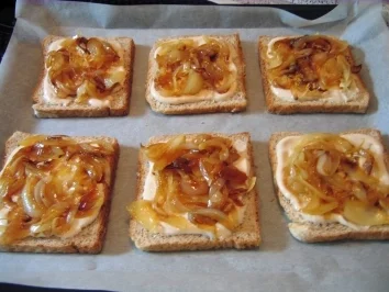 Bierhappen m. Zwiebeln - Rezept - Bild Nr. 3