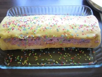 Bisquitrolle mit Heidelbeercreme - Rezept