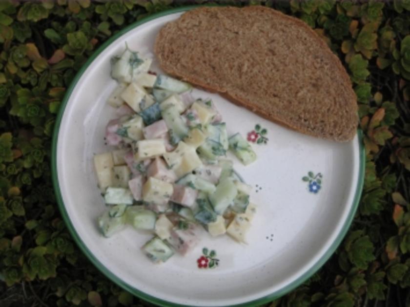 Käse Schinken Salat - schnell &amp; einfach - von Nachbarin