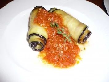 Rezept: Auberginenröllchen Bild Nr. 3 Auberginenröllchen - Rezept - Bild Nr. 3