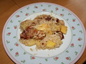 Rezept: Ananas-Apfelreis mit Schweinefilet Bild Nr. 3 Ananas-Apfelreis mit Schweinefilet - Rezept - Bild Nr. 3