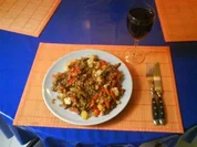 Gemüse: Gemüsepfanne mit Grünkern - Rezept