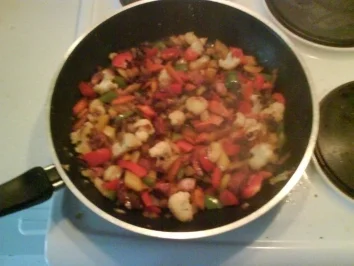 Rezept: Gemüse: Gemüsepfanne mit Grünkern Bild Nr. 4 Gemüse: Gemüsepfanne mit Grünkern - Rezept - Bild Nr. 4