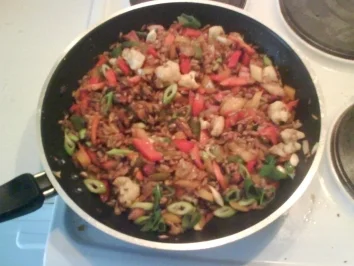 Rezept: Gemüse: Gemüsepfanne mit Grünkern Bild Nr. 5 Gemüse: Gemüsepfanne mit Grünkern - Rezept - Bild Nr. 5