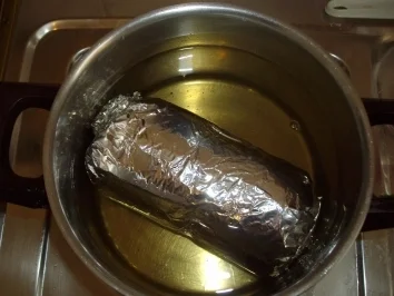 Rezept: Gefüllter Viktoriabarsch mit Käsesoße und Broccoli Gefüllter Viktoriabarsch mit Käsesoße und Broccoli - Rezept