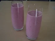 Rosafarbener Drink - Rezept