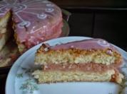 Kuchen  Rosa Punschtorte - Rezept