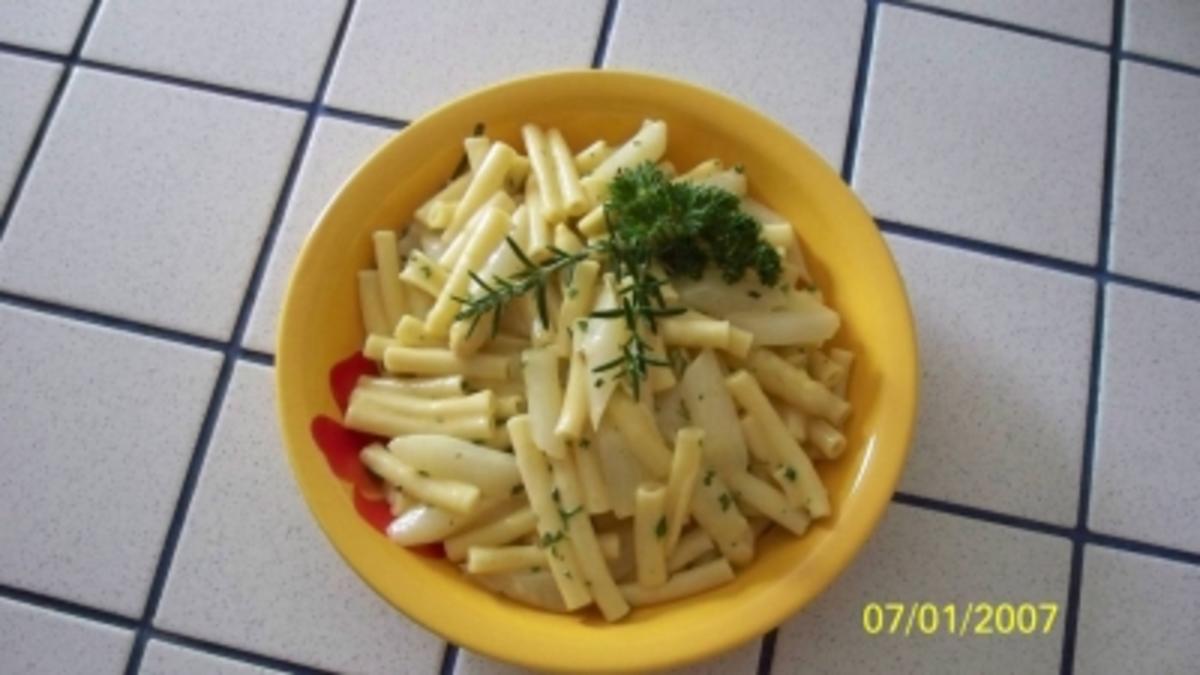 Nudeln mit weißem Spargel - Rezept