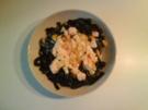 Nudeln: Schwarze Bandnudeln mit Lachs-Sahne-Soße - Rezept