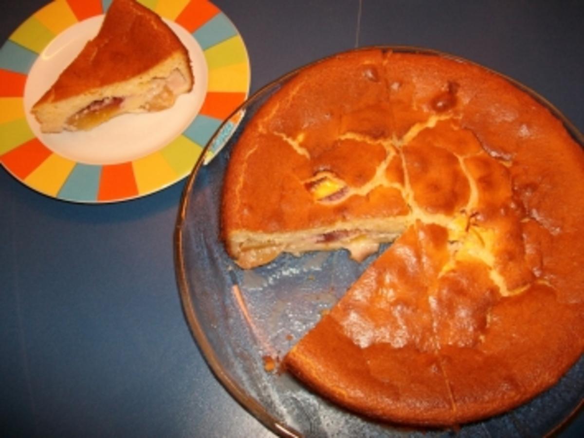 der bodenlose 'das-muss-weg' Kuchen mit 'blauen' Nektarinen - Rezept